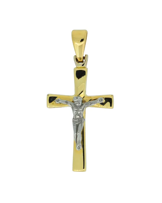 18CT T/T CRUCIFIX